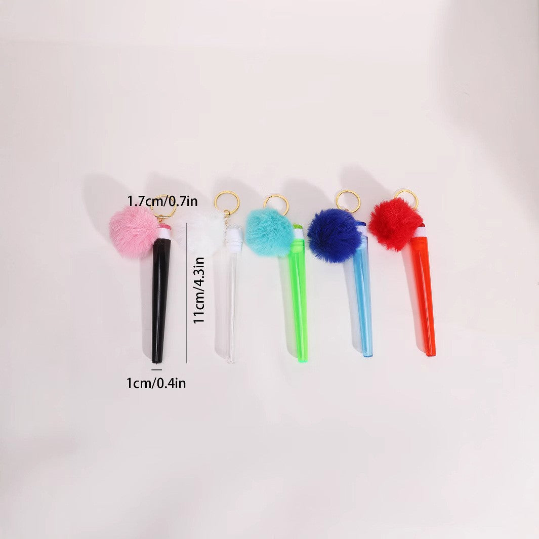 Gem Plush Ball Cone Storage Tube with Cap – Airtight Pre-Roll Holder