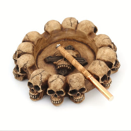 Gothic Skeleton Ashtray – Creative Resin Decor