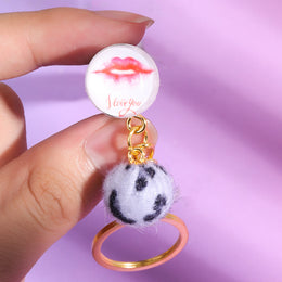 Pom Pom Cone Storage Tube Keychain – Pre-Roll Holder with O-Ring