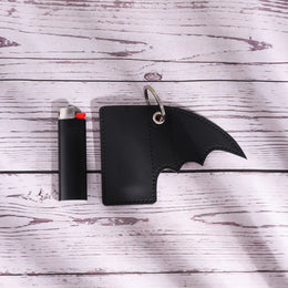 Bat Style PU Lighter Holder Case for BIC J3 / J5