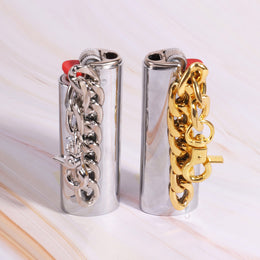 Creative Chain Lighter Case – Protective Shell with Keychain Design
