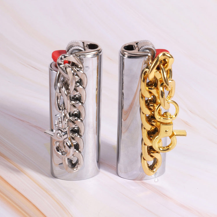 Creative Chain Lighter Case – Protective Shell with Keychain Design