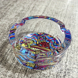 Cute Mushroom Glass Ashtray – Mini Decorative Ash Tray
