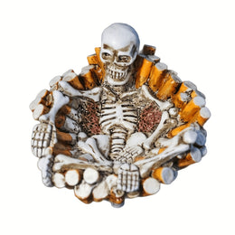 Gothic Skeleton Ashtray – Creative Desktop Decor