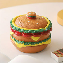 Orange Resin Ashtray with Lid – Creative Desktop Decor