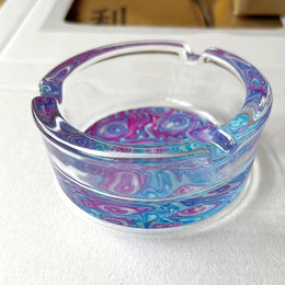 Creative Eyes Glass Ashtray – Round Decorative Ash Tray
