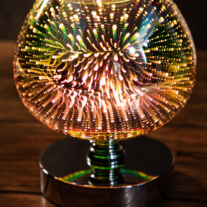 3D Color-Changing Aroma Lamp – Glass Electric Wax Warmer