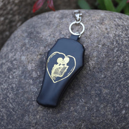 Stylish PU Leather Keychain Pouch – Lighter & Car Key Holder
