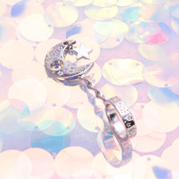 Star & Moon Cigarette Holder Ring