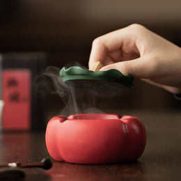 Creative Ashtray with Lid – Windproof Tea Table Ash Tray