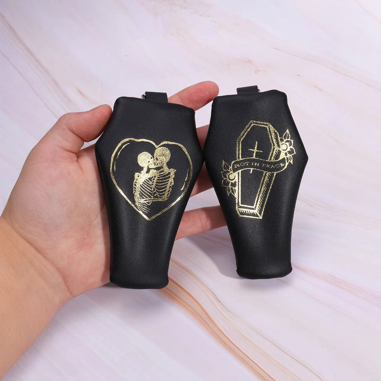 Stylish PU Leather Keychain Pouch – Lighter & Car Key Holder