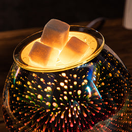 3D Color-Changing Aroma Lamp – Glass Electric Wax Warmer