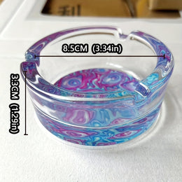Creative Eyes Glass Ashtray – Round Decorative Ash Tray