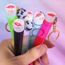 Pom Pom Cone Storage Tube Keychain – Pre-Roll Holder with O-Ring