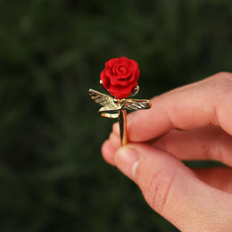 Cigarette Holder Ring Accessory-Rose