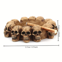 Gothic Skeleton Ashtray – Creative Resin Decor