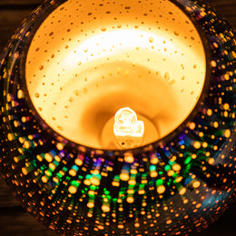 3D Color-Changing Aroma Lamp – Glass Electric Wax Warmer