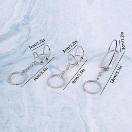 Creative Bra Shape Lighter Holder Keychain for BIC J6 – PU Leather Case