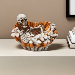 Gothic Skeleton Ashtray – Creative Desktop Decor