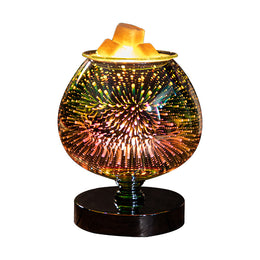 3D Color-Changing Aroma Lamp – Glass Electric Wax Warmer