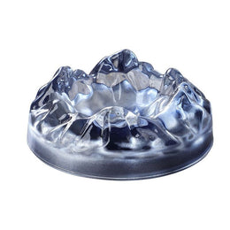 Nordic Iceberg Glass Ashtray – Light Luxury Desktop Decor