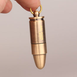 Mini Bullet Lighter – Kerosene Flint Keychain EDC