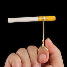 CIGARETTE HOLDER RING METAL SKULL