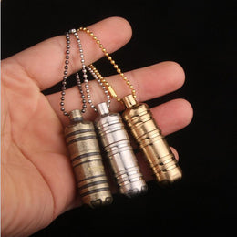 Mini Oil Lighter Keychain – Flint Wheel EDC (Portable)