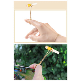 CIGARETTE HOLDER RING METAL BEE