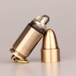 Mini Bullet Lighter – Kerosene Flint Keychain EDC