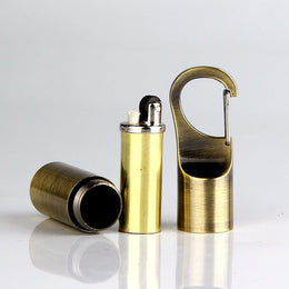 Mini Keychain Lighter – Windproof Kerosene Metal