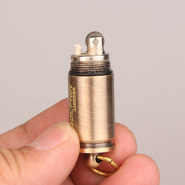 Mini Bullet Lighter – Kerosene Flint Keychain EDC