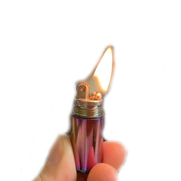 Vintage Round Lighter – Windproof Kerosene Flint (EDC)