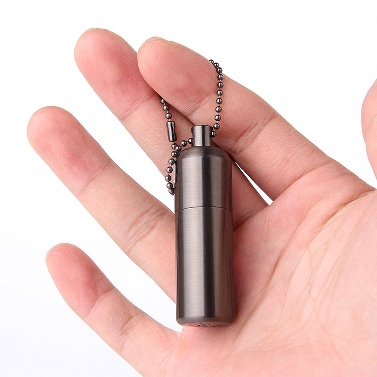 Mini Lighter Keychain – Plated Metal Flint (EDC)