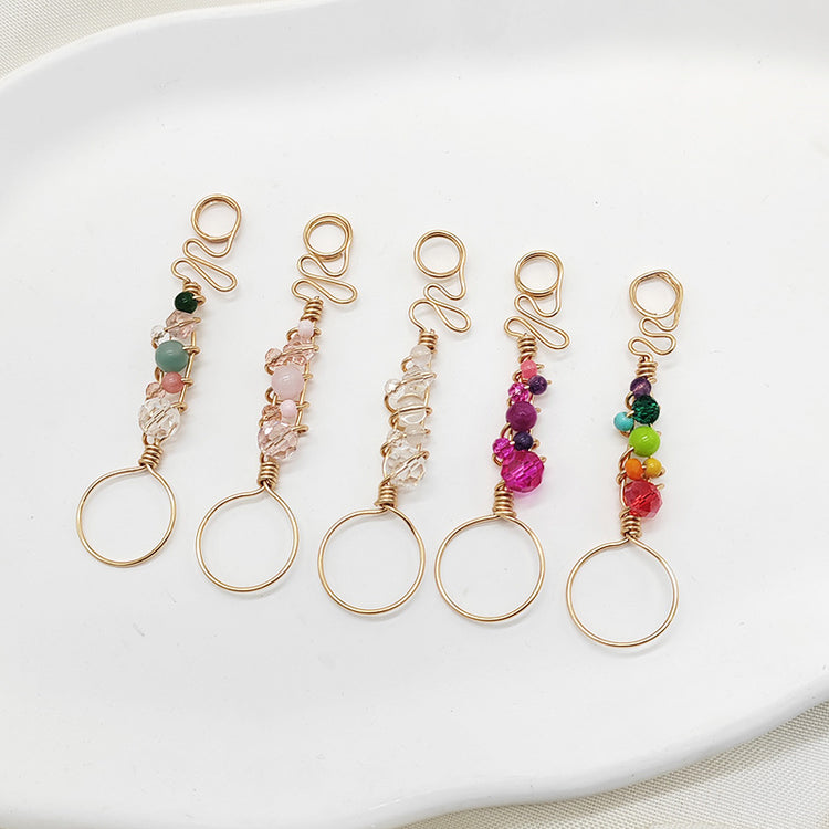 Crystal Bead Cigarette Holder Ring