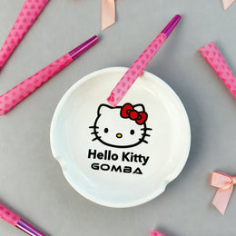 50pcs Gomba Ashtray Pink Ceramic Rolling Tray