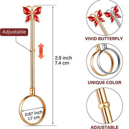 2.95inch Colorful Butterfly Blunt Joint Ring Holder
