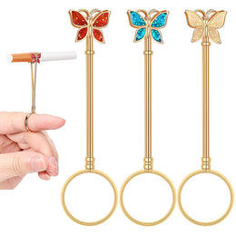 2.95inch Colorful Butterfly Blunt Joint Ring Holder