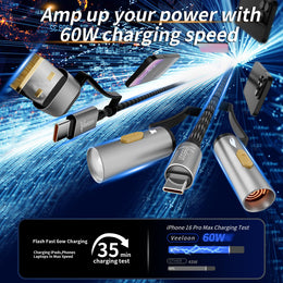 6-in-1 Charging Cable + Lighter