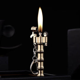 Bamboo Joint Lighter – Brass Vintage Kerosene Design