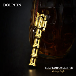 Bamboo Joint Lighter – Brass Vintage Kerosene Design