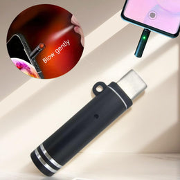 USB-C Electric Lighter – Plug & Blow, Windproof, No Charging