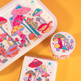 Colorful Musheroom Rolling Tray