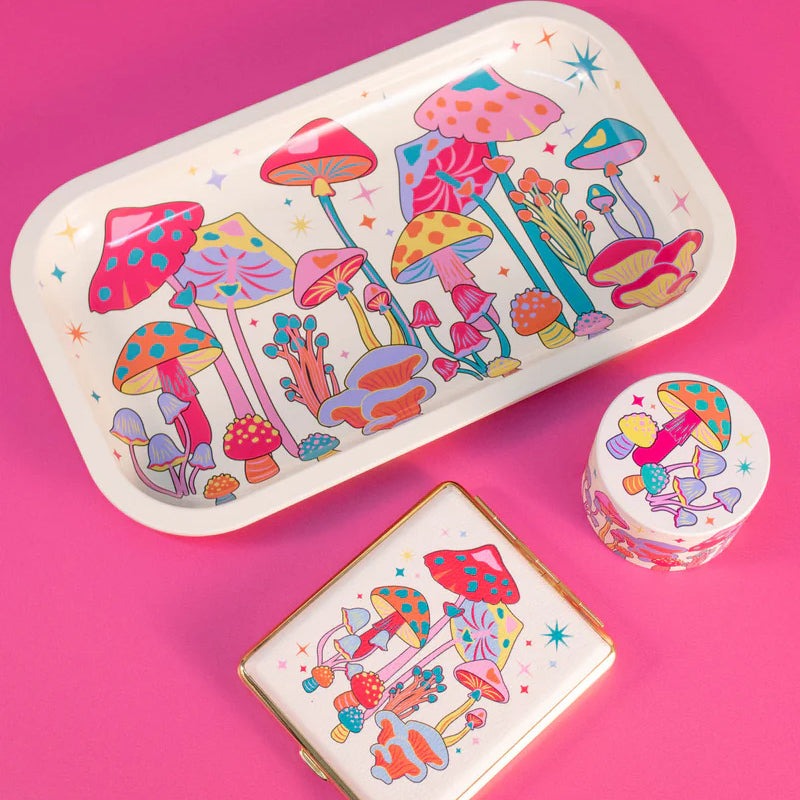 Colorful Musheroom Rolling Tray
