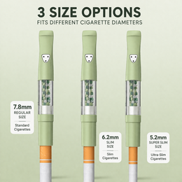 3-in-1 Cigarette Filter Holder Replaceable Fruit Herbal Filters