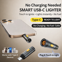 Type-C Electric Lighter – No Battery, Silent Ignition