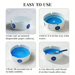 Smokeless Ashtray Sand 25pcs – Odor Control Gel for Indoor & Outdoor