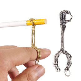 Hand Bone Shaped Ring Cigarette Holder Rack Cigarette Clip Smoking Accessories