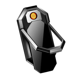 2-in-1 Lighter & Phone Holder – Rechargeable & Stylish