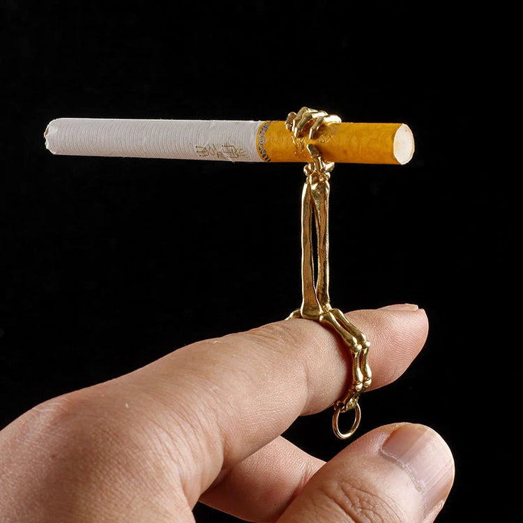 Hand Bone Shaped Ring Cigarette Holder Rack Cigarette Clip Smoking Accessories